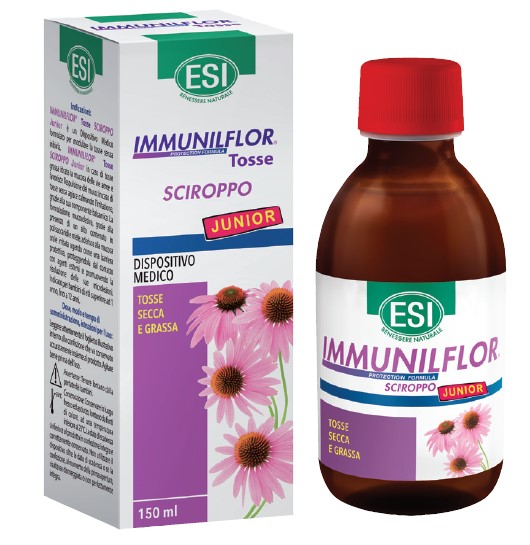 ESI IMMUNILFLOR SCIROPPO TOSSE JUNIOR 150 ML - maxifarmacia.it