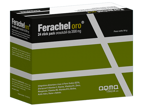 FERACHEL ORO 24 STICK OROSOLUBILI - maxifarmacia.it