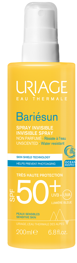 EAU THERMALE BARIESUN SPRAY INVISIBILE SENZA PROFUMO SPF 50+ 200 ML - maxifarmacia.it