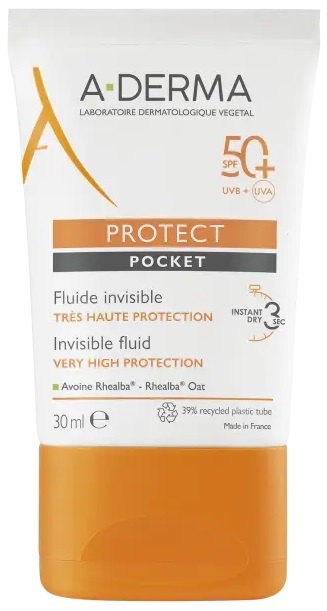 ADERMA A-D PROTECT FLUIDO POCKET SPF 50+ 30 ML - maxifarmacia.it
