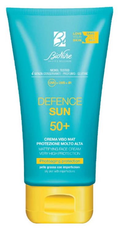 DEFENCE SUN CREMA VISO MAT SPF50+ PROTEZIONE MOLTO ALTA 50 ML - maxifarmacia.it