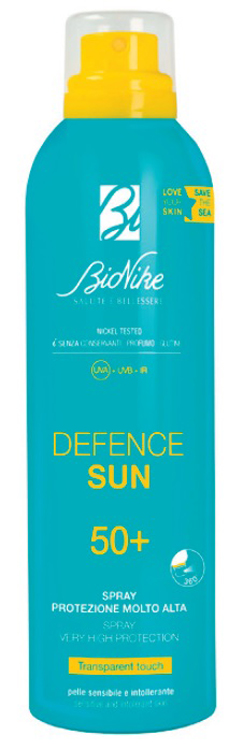 DEFENCE SUN SPRAY TRANSPARENT TOUCH 50+ 200 ML - maxifarmacia.it