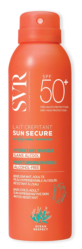 SUN SECURE LAIT CREPITANT SPF50+ 200 ML - maxifarmacia.it