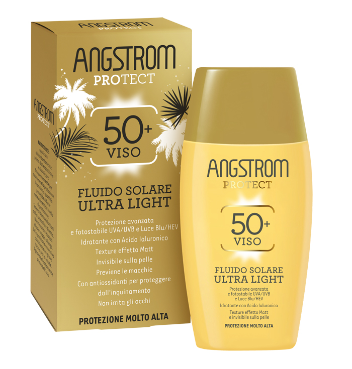 ANGSTROM FLUIDO SOLARE VISO ULTRA LIGHT SPF50+ da 40ml - maxifarmacia.it