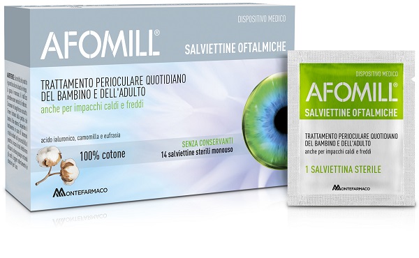 AFOMILL SALVIETTINE OFTALMICHE 14 PEZZI - maxifarmacia.it