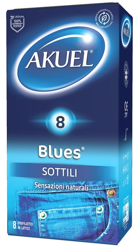 PROFILATTICO AKUEL BLUES SOTTILE 8 PEZZI - maxifarmacia.it
