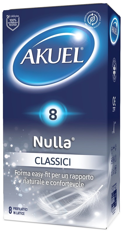 PROFILATTICO AKUEL NULLA CLASSICO 8 PEZZI - maxifarmacia.it