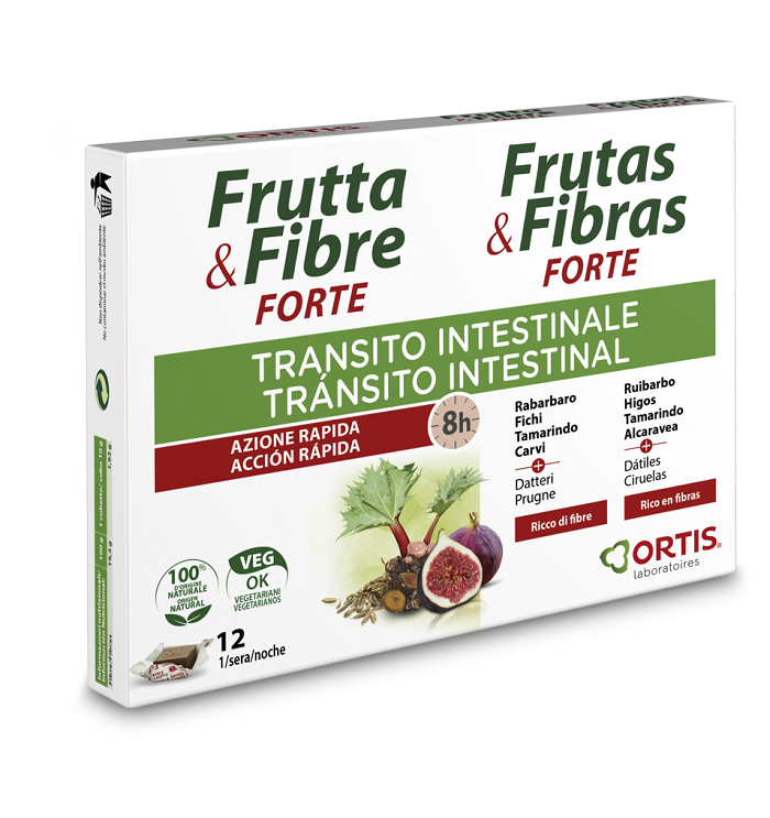 FRUTTA & FIBRE FORTE 12 CUBETTI - maxifarmacia.it