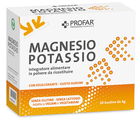 PROFAR MAGNESIO POTASSIO AGRUMI 40 BUSTE - maxifarmacia.it