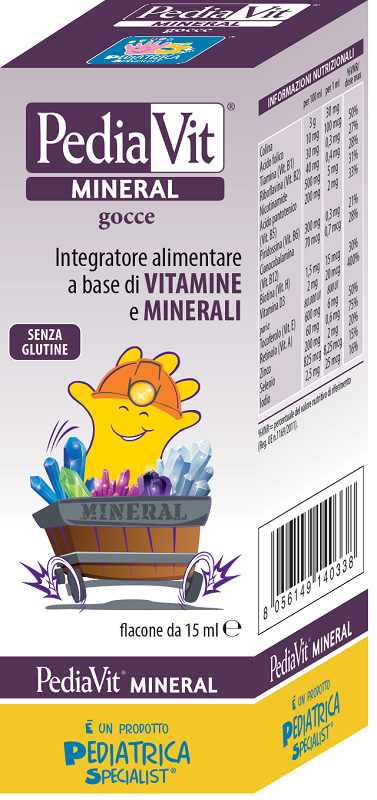 PEDIAVIT MINERAL GOCCE 15 ML - maxifarmacia.it