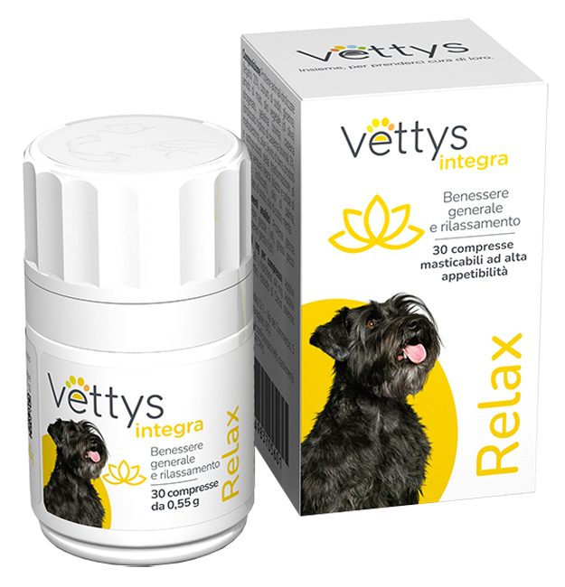 VETTYS INTEGRA RELAX CANE 30 COMPRESSE MASTICABILI - maxifarmacia.it