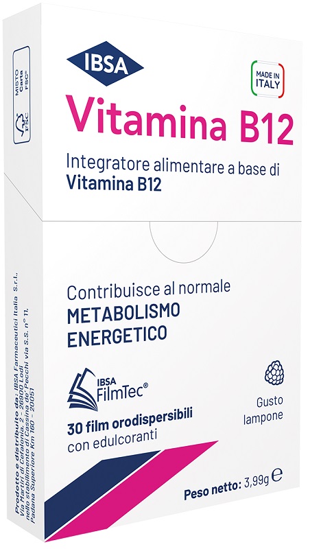 VITAMINA B12 IBSA 30 FILM ORALI - maxifarmacia.it