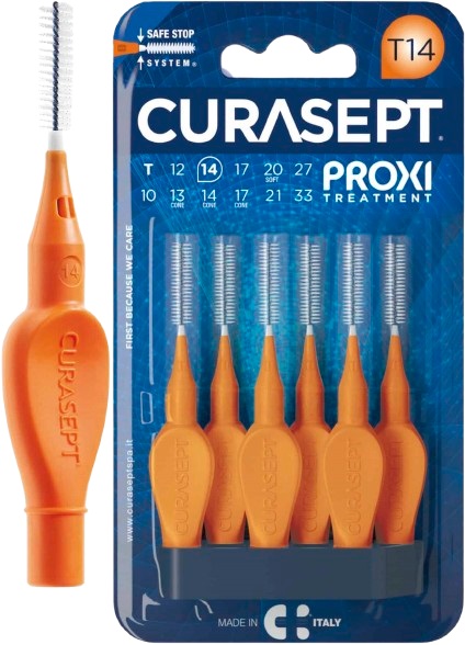 CURASEPT PROXI T14 ARANCIO/ORANGE 6 PEZZI - maxifarmacia.it