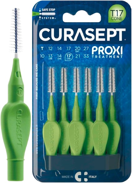 CURASEPT PROXI T17 CONE VERDE/GREEN 6 PEZZI - maxifarmacia.it