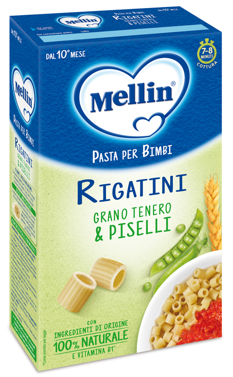MELLIN RIGATINI CON PISELLI 280 G - maxifarmacia.it