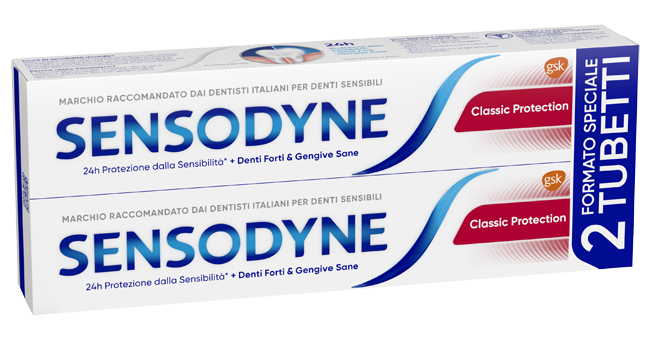 SENSODYNE CLASSICO PROTECTION 2 X 75 ML - maxifarmacia.it
