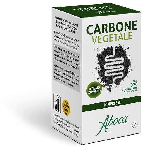 CARBONE VEGETALE 30 COMPRESSE - maxifarmacia.it
