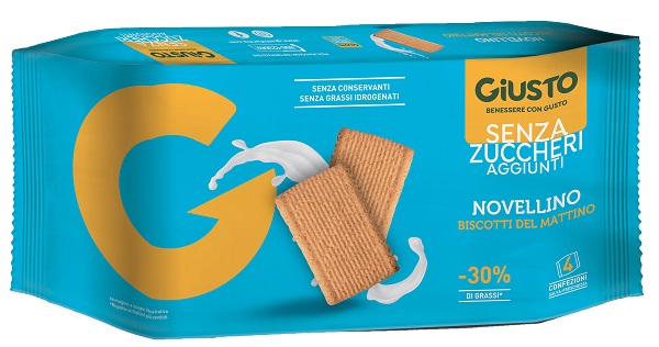 GIUSTO SENZA ZUCCHERO BISCOTTI MATTINO 350 G - maxifarmacia.it