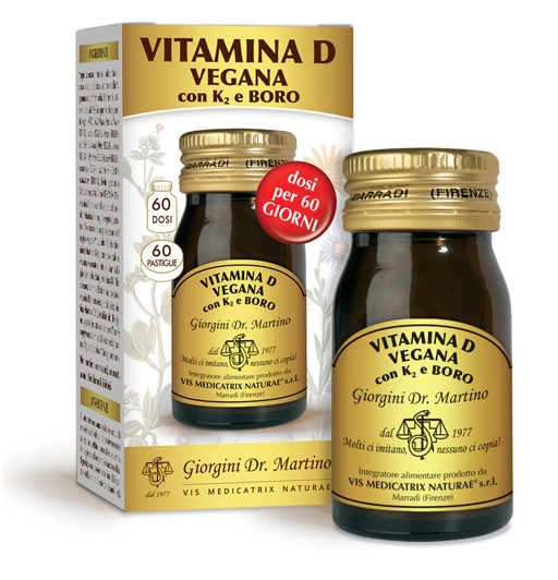 VITAMINA D VEGANA CON K2+BORO 60 PASTIGLIE - maxifarmacia.it