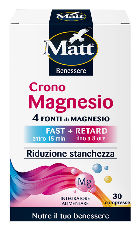 MATT CRONO MAGNESIO 30 COMPRESSE - maxifarmacia.it