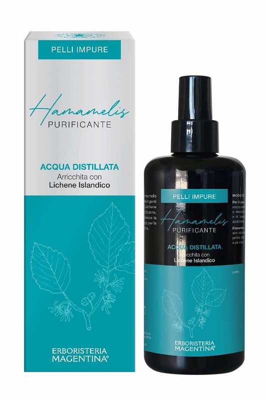 ACQUA DISTILLATA ARRICCHITA HAMAMELIS PURIFICANTE PELLI IMPURE 200 ML - maxifarmacia.it