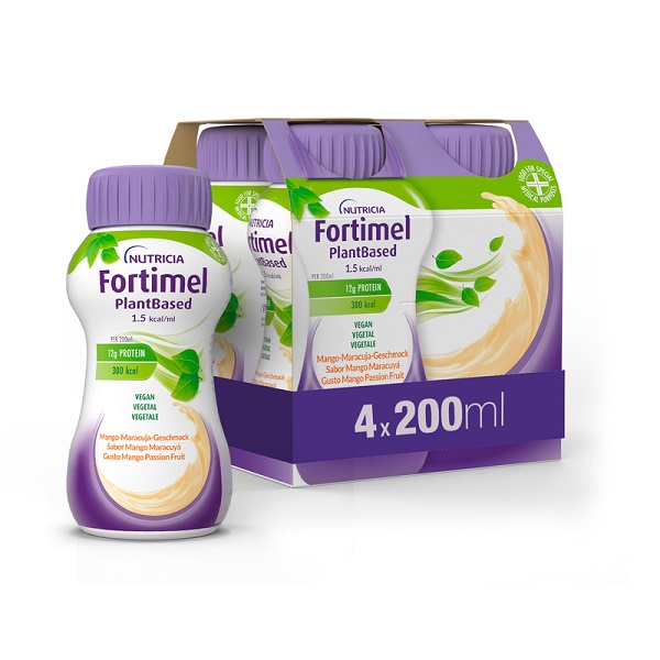 FORTIMEL PLANT BASED MANGO PASSION FRUIT 4 BOTTIGLIE DA 200 ML - maxifarmacia.it