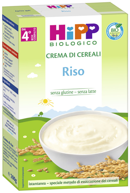 HIPP BIO CREMA CEREALI RISO 200 G - maxifarmacia.it