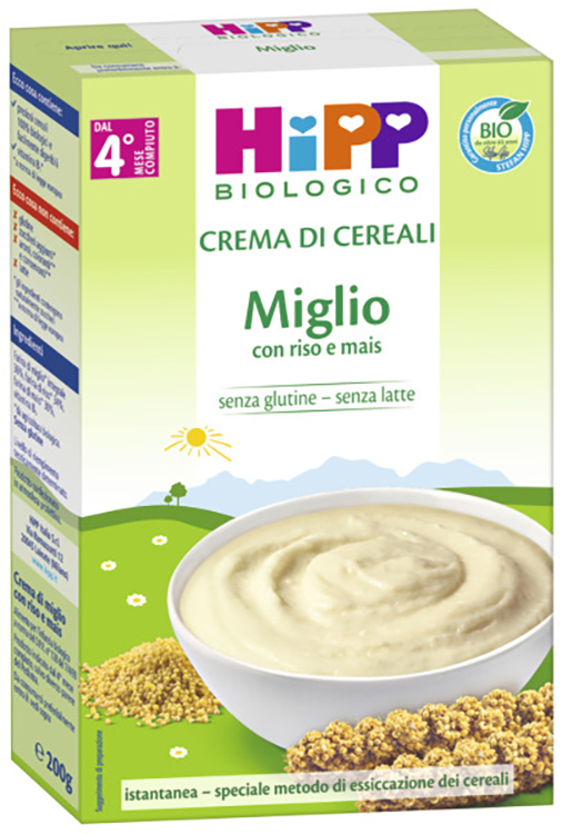 HIPP BIO CREMA CEREALI MIGLIO 200 G - maxifarmacia.it
