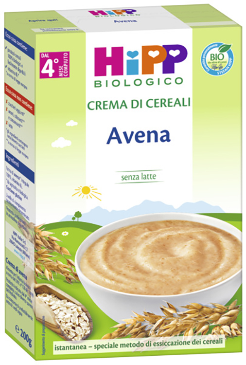HIPP BIO CREMA CEREALI AVENA 200 G - maxifarmacia.it