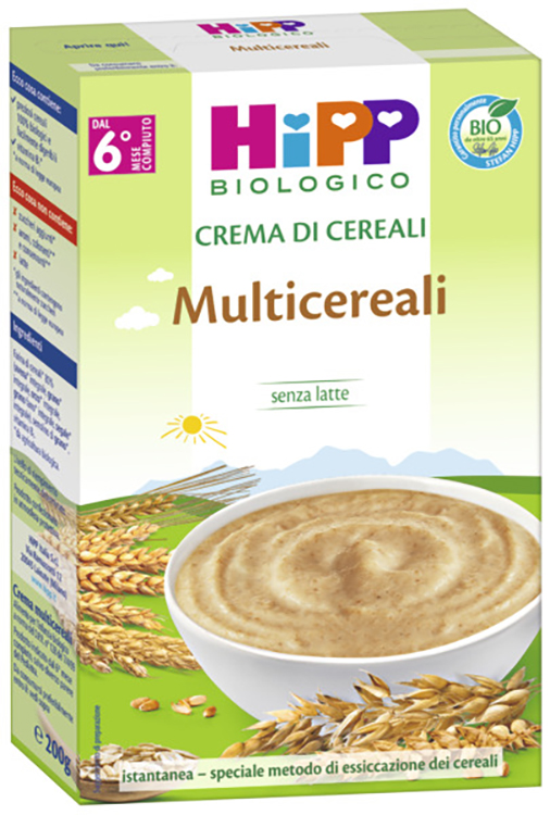 HIPP BIO CREMA CEREALI MULTICEREALI 200 G - maxifarmacia.it