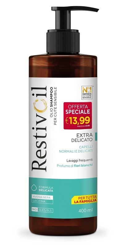RESTIVOIL OLIO SHAMPOO EXTRA DELICATO 400 ML - maxifarmacia.it