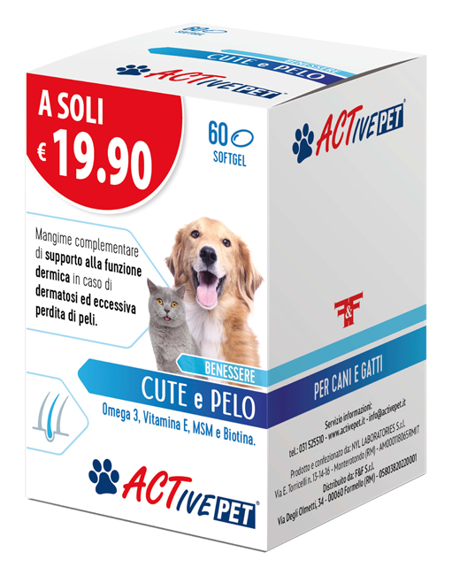 ACTIVE PET CUTE E PELO 60 PERLE - maxifarmacia.it