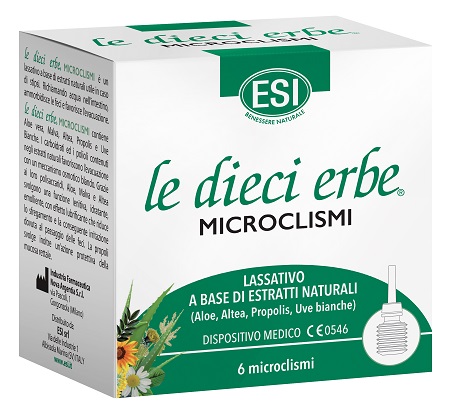 ESI LE DIECI ERBE MICROCLISMI 6 PEZZI - maxifarmacia.it