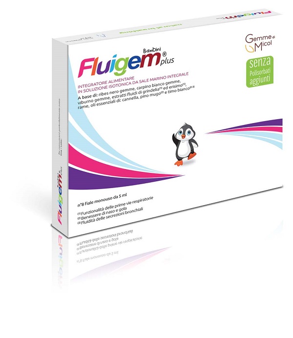 FLUIGEM PLUS BAMBINI 8 FIALE DA 5 ML - maxifarmacia.it