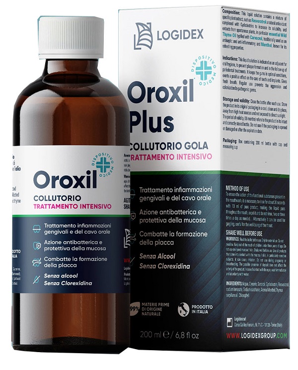 OROXIL PLUS COLLUTORIO GOLA 200 ML - maxifarmacia.it