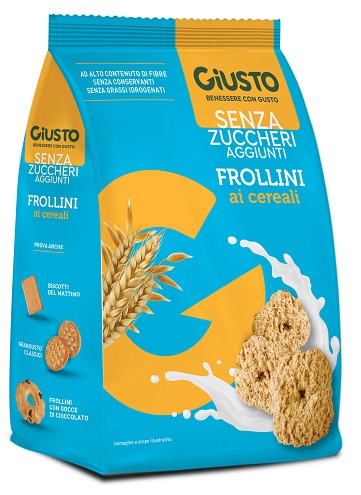 GIUSTO SENZA ZUCCHERO FROLLINI AI CEREALI SENZA ZUCCHERO 350 G - maxifarmacia.it