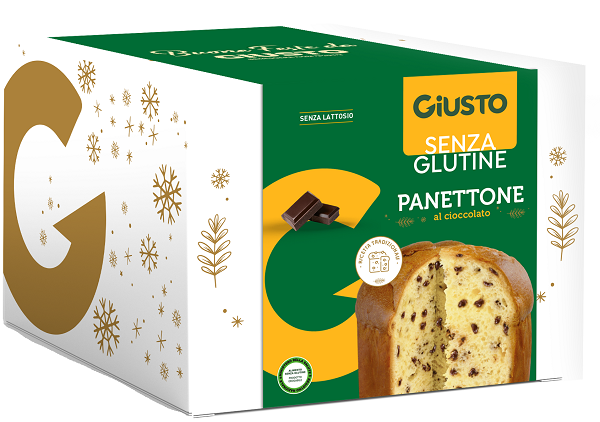 GIUSTO SENZA GLUTINE PANETTONE AL CIOCCOLATO 500 G - maxifarmacia.it