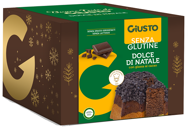 GIUSTO SENZA GLUTINE DOLCE DI NATALE PANDORO CIOCCOLATO 500 G - maxifarmacia.it