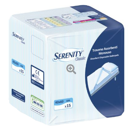 TRAVERSA SERENITY CLASSIC SUPER 40X60 CM 30 PEZZI - maxifarmacia.it