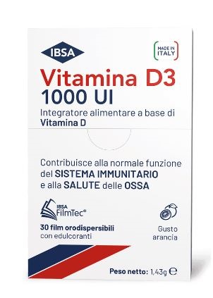 VITAMINA D3 IBSA 1000UI DA 30 FILM ORODISPERSIBILI - maxifarmacia.it