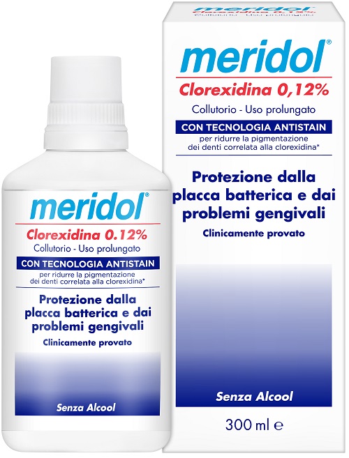 MERIDOL COLLUTORIO CLOREXIDINA 0,12% 300 ML - maxifarmacia.it