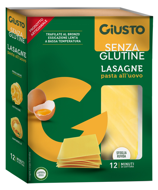 GIUSTO SENZA GLUTINE SFOGLIE LASAGNE 200 G - maxifarmacia.it
