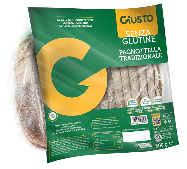 GIUSTO SENZA GLUTINE PAGNOTTELLA 300 G - maxifarmacia.it