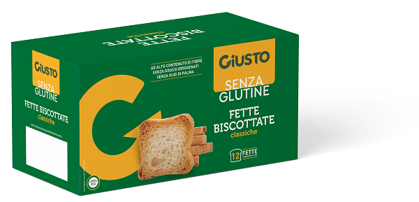 GIUSTO SENZA GLUTINE FETTE BISCOTTATE 150 G - maxifarmacia.it