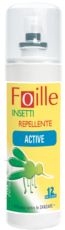 FOILLE INSETTI REPELLENTE ACTIVE 100 ML - maxifarmacia.it