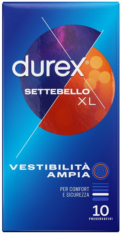 DUREX SETTEBELLO XL VESTIBILITA' AMPIA 10 PROFILATTICI - maxifarmacia.it