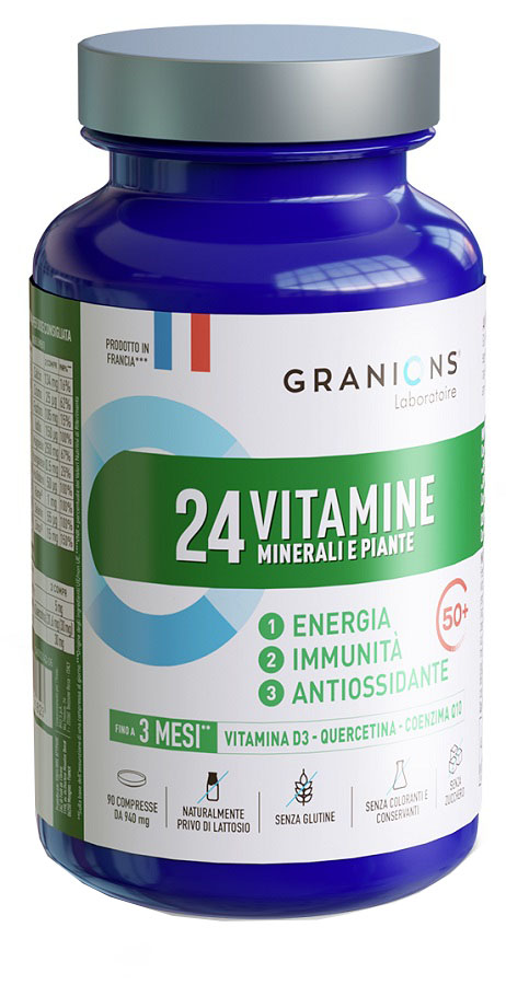 GRANIONS 24 VITAMINE MINERALI E PIANTE 90 COMPRESSE - maxifarmacia.it