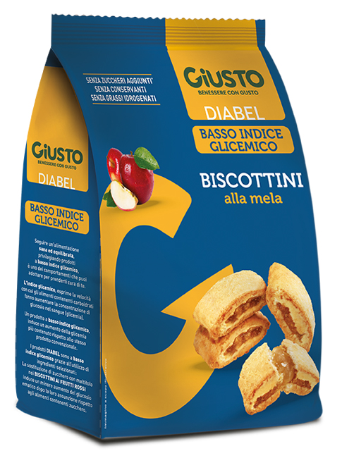 GIUSTO DIABEL BISCOTTINI MELA 250 G - maxifarmacia.it