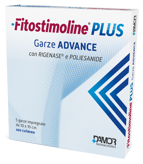 FITOSTIMOLINE PLUS GARZE ADVANCE IMPREGNATE 10X10 CM 5 PEZZI - maxifarmacia.it