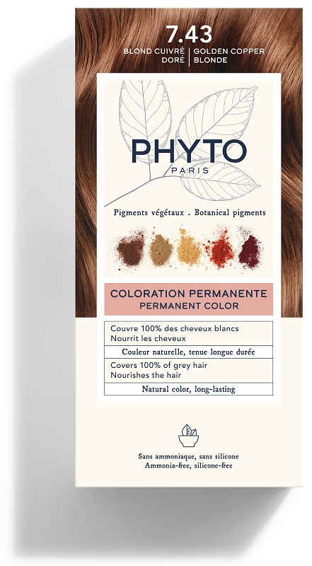 COLOR KIT 7,43 BIONDO RAMATO DORATO LATTE RIVELATORE 50 ML + CREMA COLORANTE 50 ML + MASCHERA PROTETTIVA COLORE 12 ML + GUANTI - maxifarmacia.it